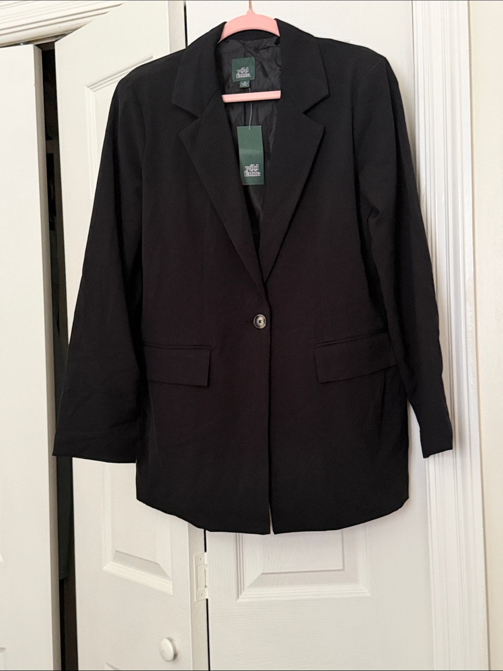 wild fable Black Single-Button Tailored Blazer